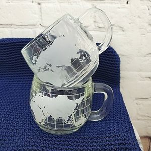 Vintage Nestlé Globe / World Map Cups